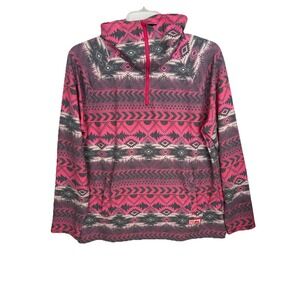 Powder River Outfitters Panhandle Aztec‎ 1/4 Zip Pullover Women's XL Western
